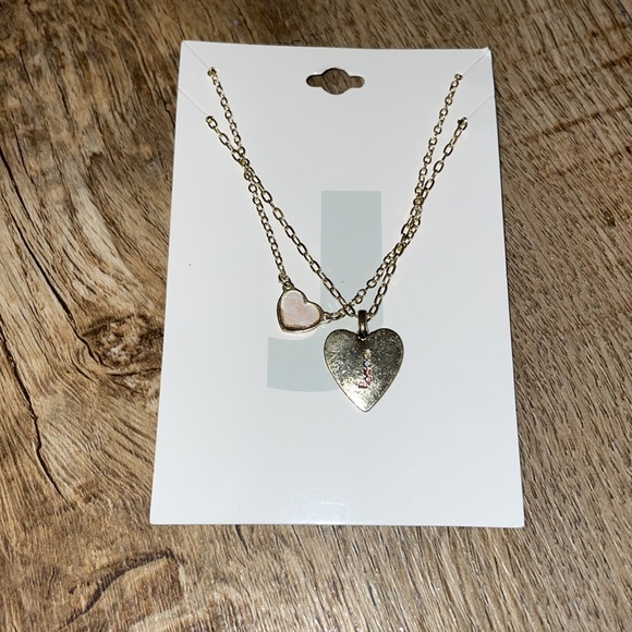NWT Unique Designs 2 Gold Heart Necklaces: J - Picture 3 of 12